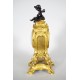 Pendule style Louis XV bronze doré