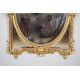 Miroir Napoléon III doré