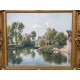 Gustave Lemaître : paysage de rivière