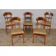 Cinq chaises style anglais Victorien