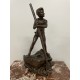 Bronze de Auguste Maillard : Un vainqueur à la godille