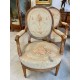 Quatre fauteuils style Louis XVI tapisserie style Aubusson