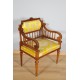 Paire de fauteuils style Louis XVI noyer 1900