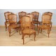 Huit chaises style Louis XV
