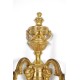 Quatre appliques style Louis XVI bronze doré