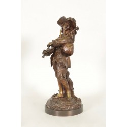 Bronze de Jacques Callot : Le Joueur De Cornemuse